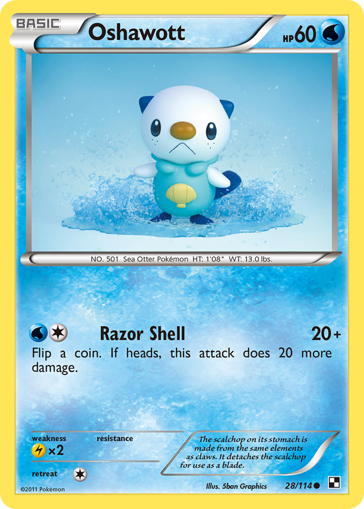 Oshawott 28/114 Black & White