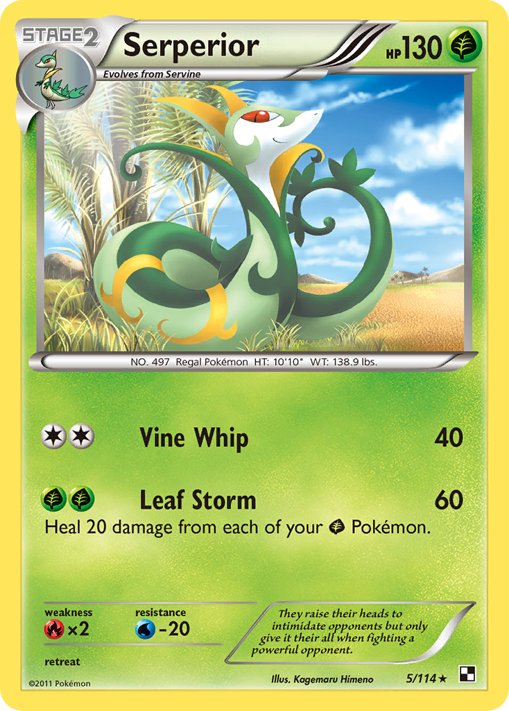 Serperior 5/114 Black & White
