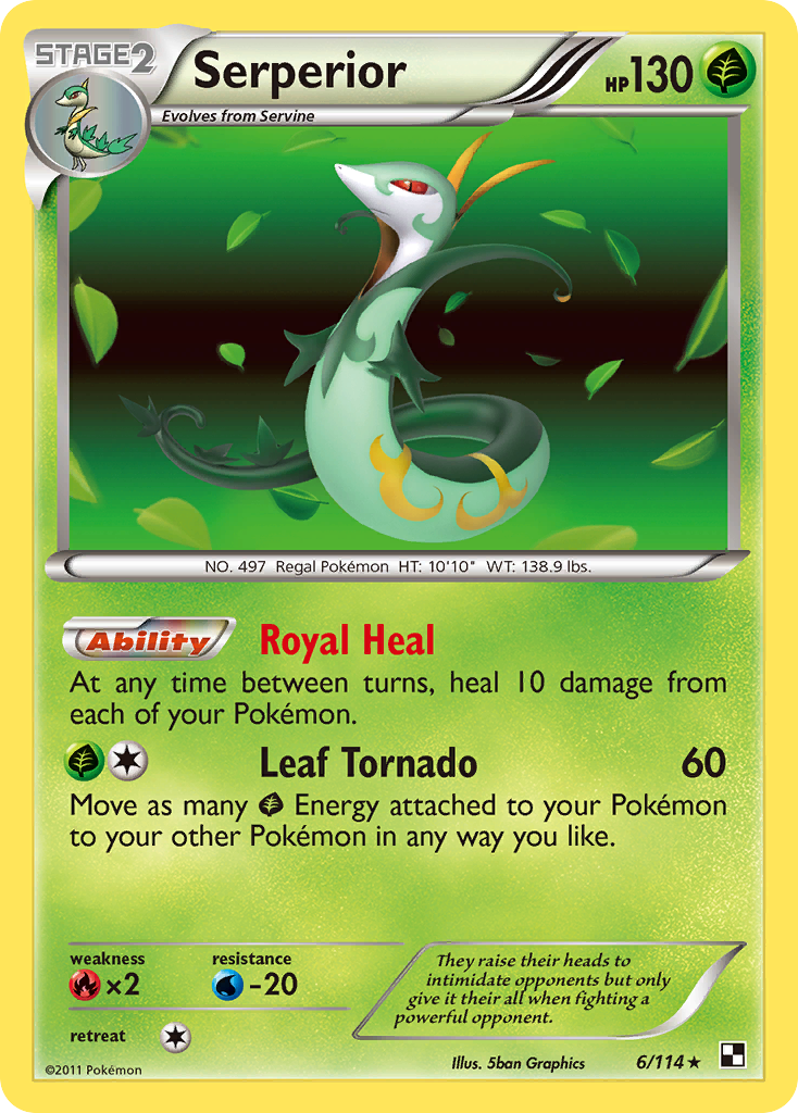 Serperior 6/114 Black & White