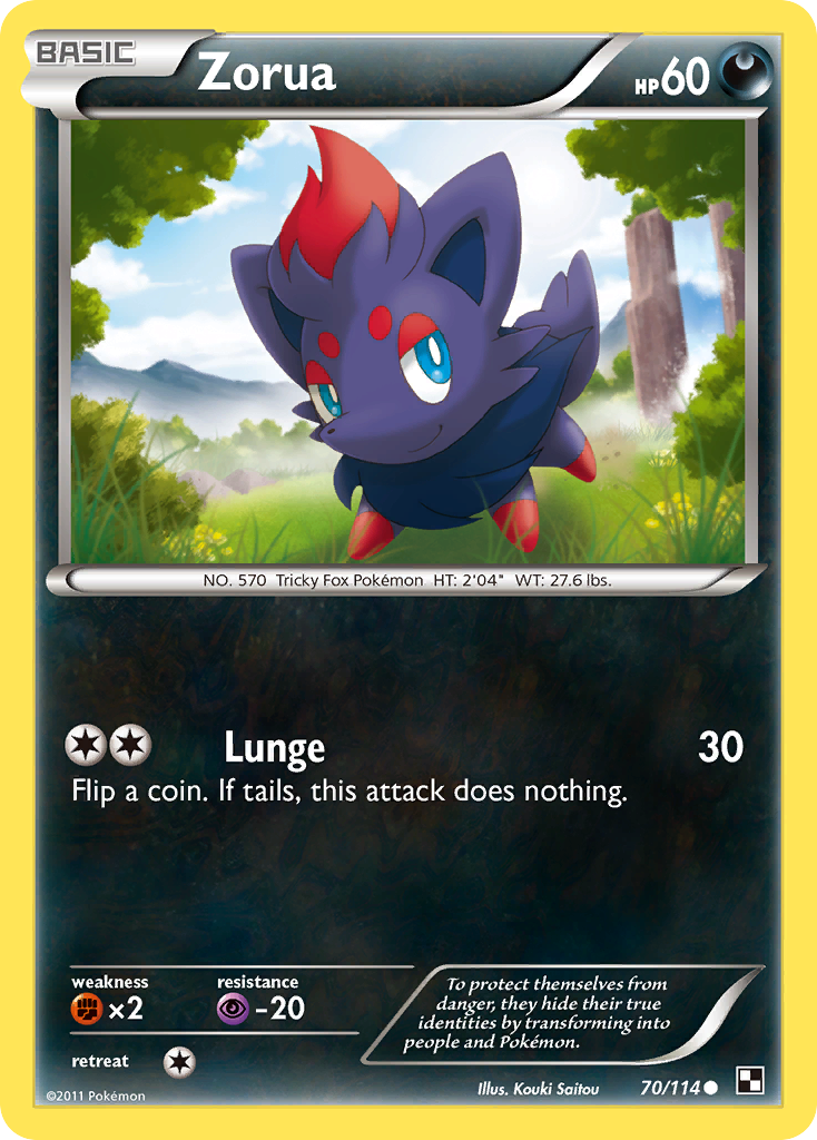 Zorua 70/114 Black & White