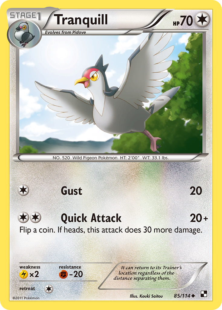 Tranquill 85/114 Black & White