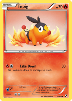 Tepig 16/114 Black & White