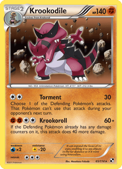 Krookodile 65/114 Black & White