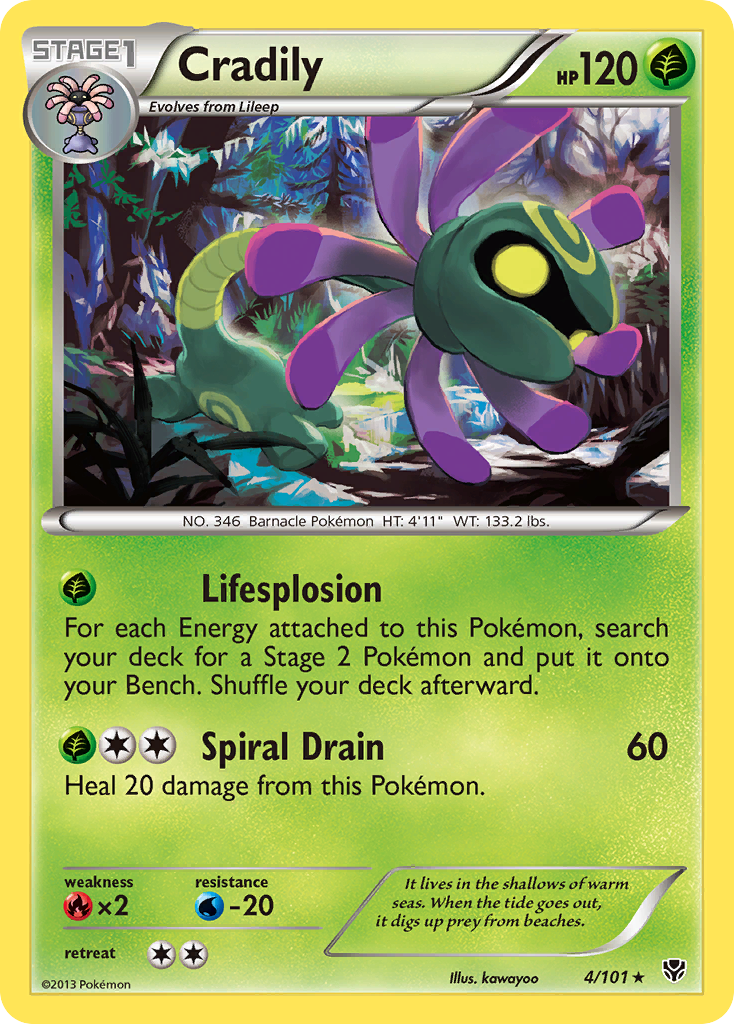 Cradily 4/101 Plasma Blast