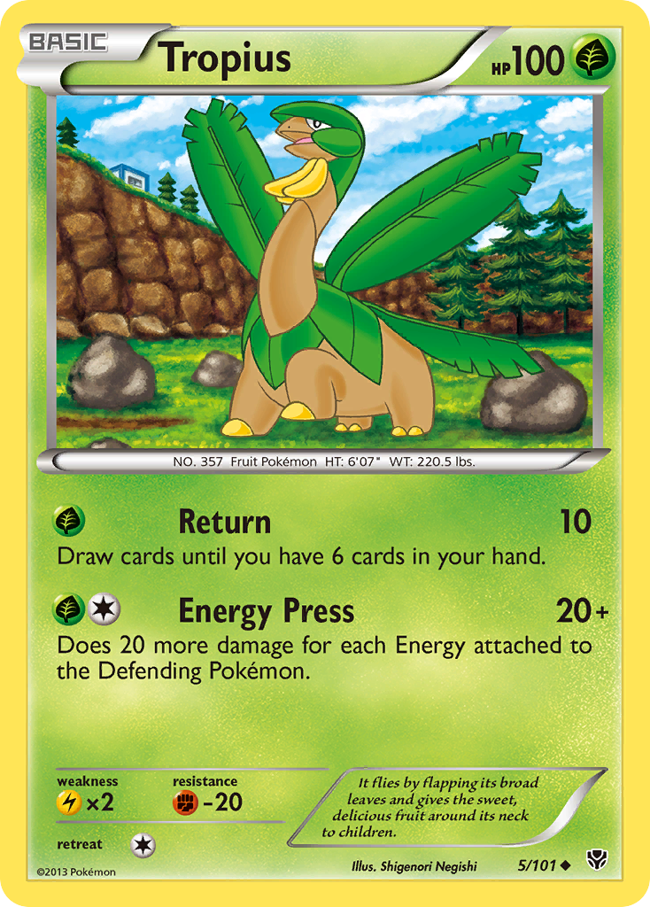 Tropius 5/101 Plasma Blast