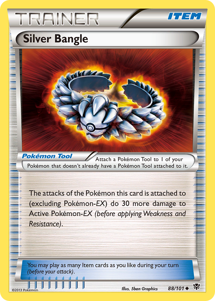 Silver Bangle 88/101 Plasma Blast