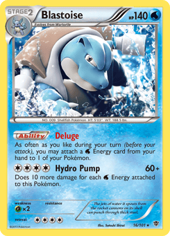 Blastoise 16/101 Plasma Blast
