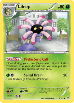 Lileep 3/101 Plasma Blast