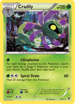 Cradily 4/101 Plasma Blast