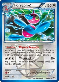 Porygon-Z 74/101 Plasma Blast