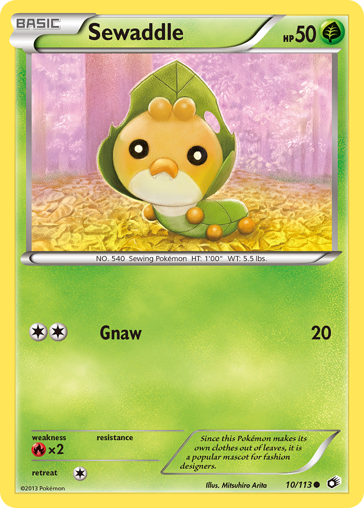 Sewaddle 10/113 Legendary Treasures