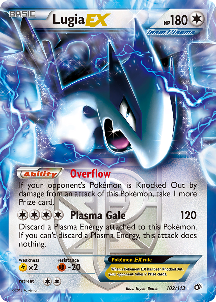 Lugia-EX 102/113 Legendary Treasures