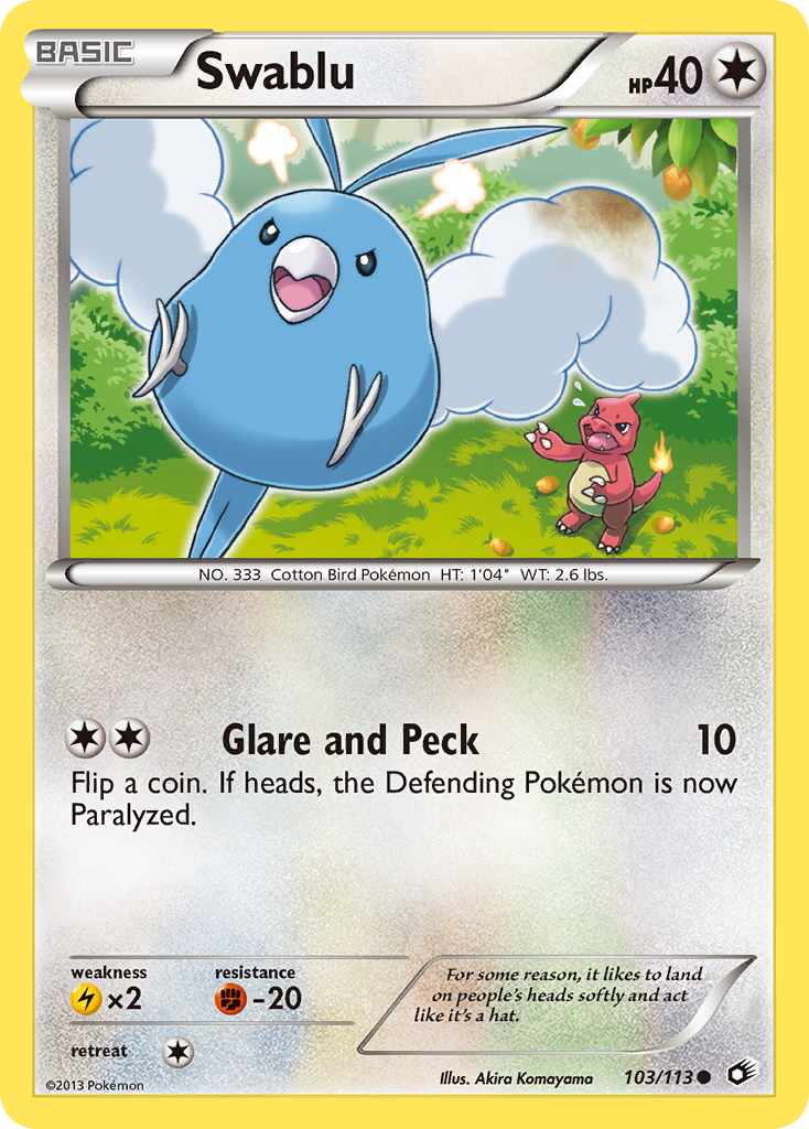 Swablu 103/113 Legendary Treasures