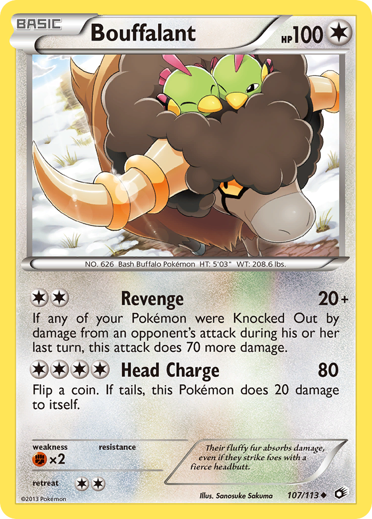 Bouffalant 107/113 Legendary Treasures