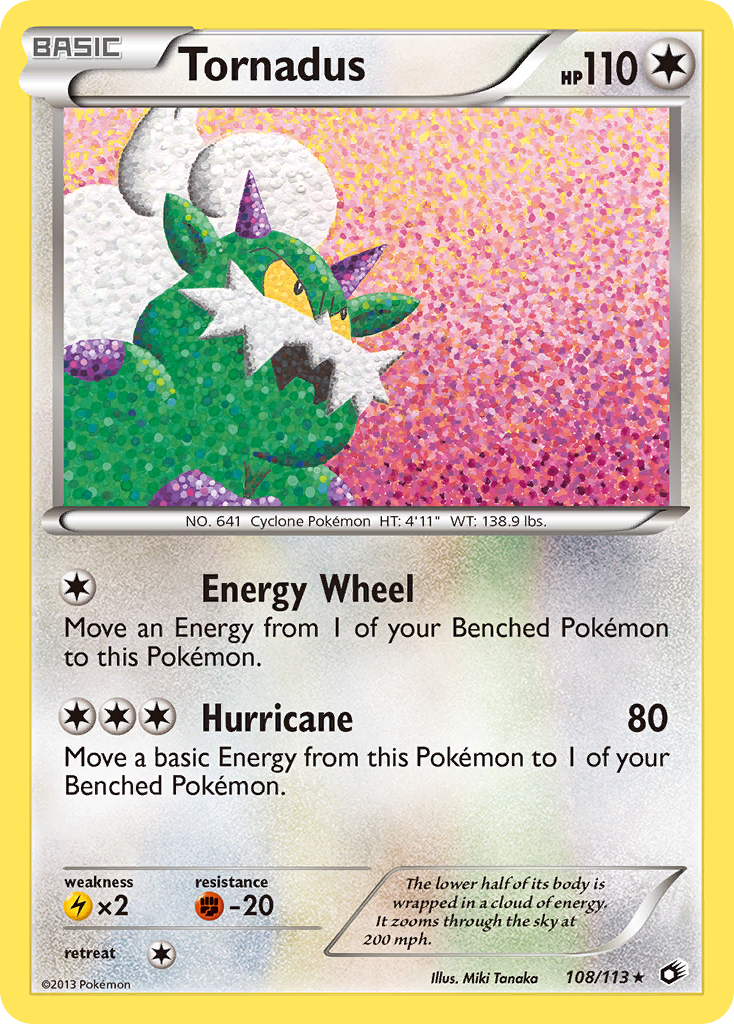 Tornadus 108/113 Legendary Treasures