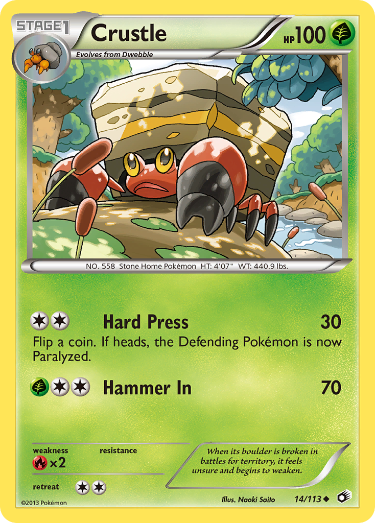 Crustle 14/113 Legendary Treasures