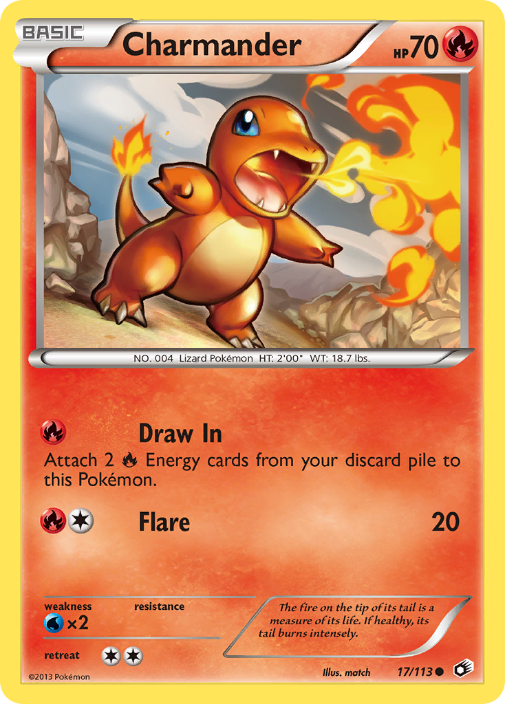 Charmander 17/113 Legendary Treasures