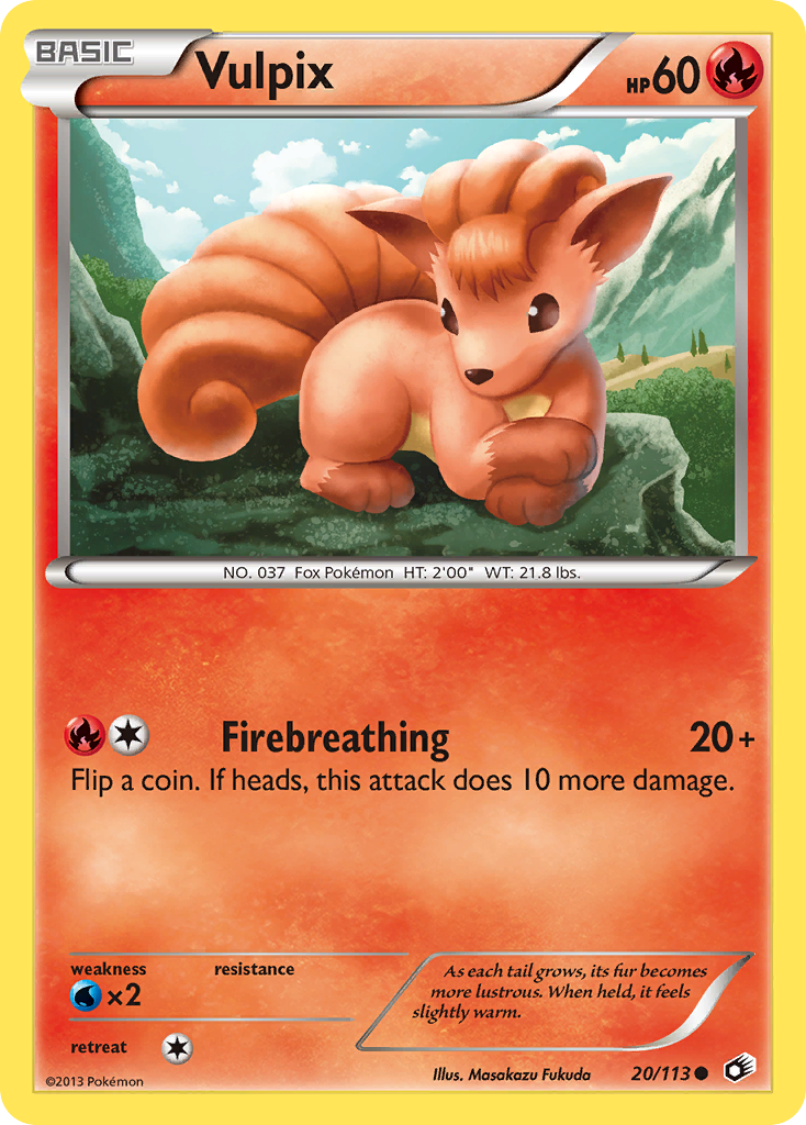 Vulpix 20/113 Legendary Treasures