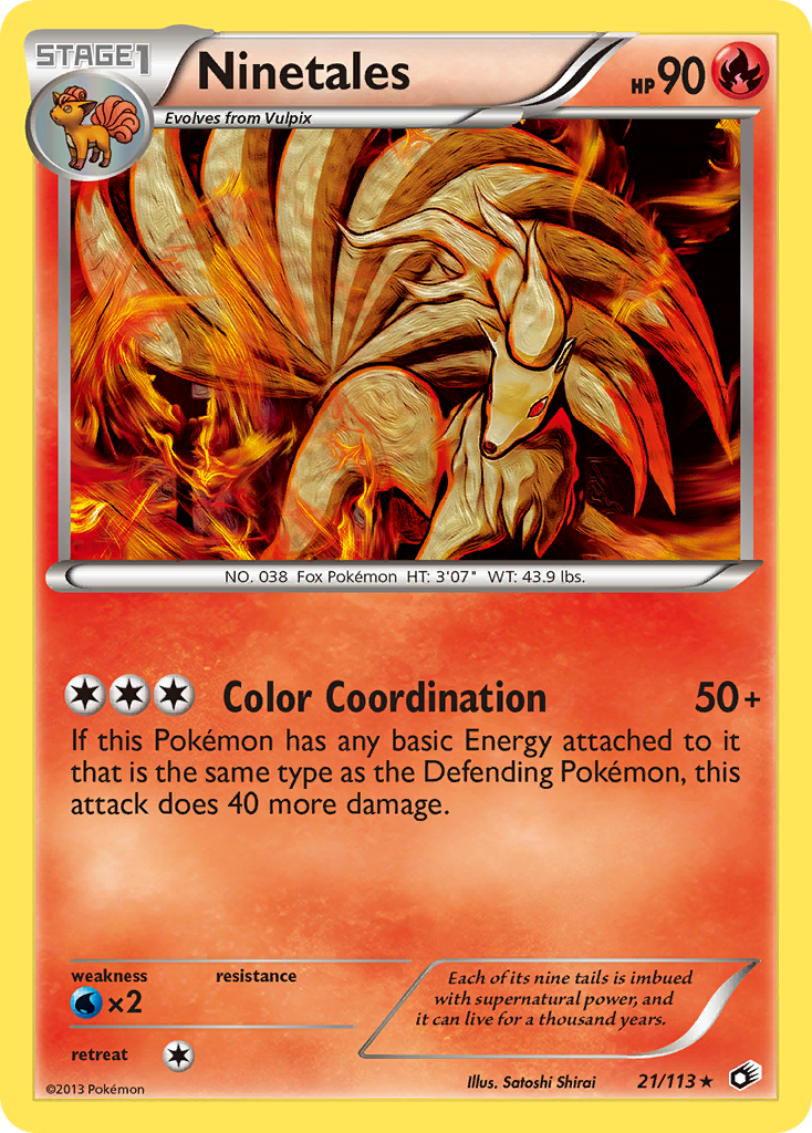 Ninetales 21/113 Legendary Treasures