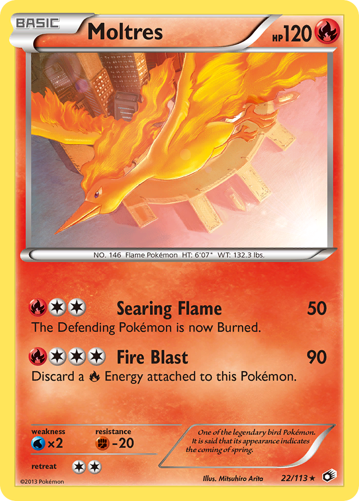 Moltres 22/113 Legendary Treasures