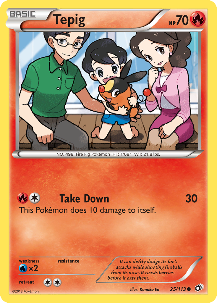 Tepig 25/113 Legendary Treasures