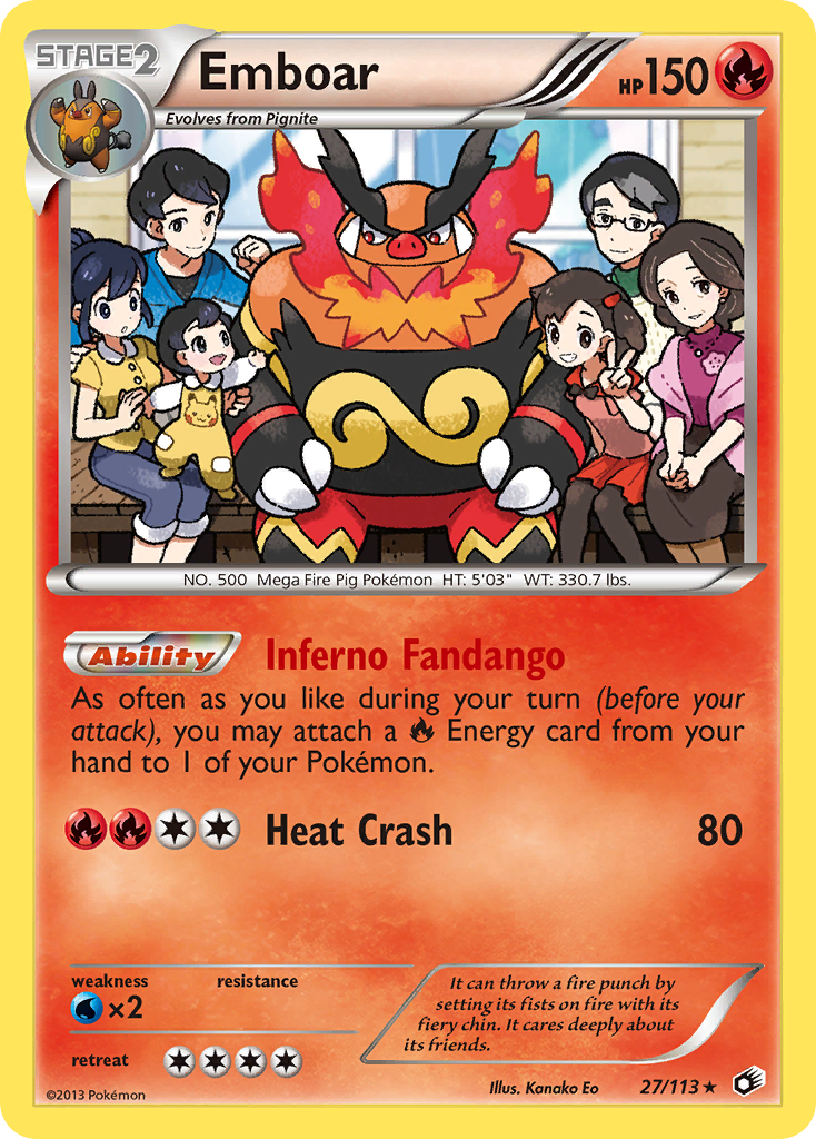 Emboar 27/113 Legendary Treasures