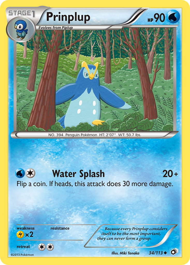 Prinplup 34/113 Legendary Treasures