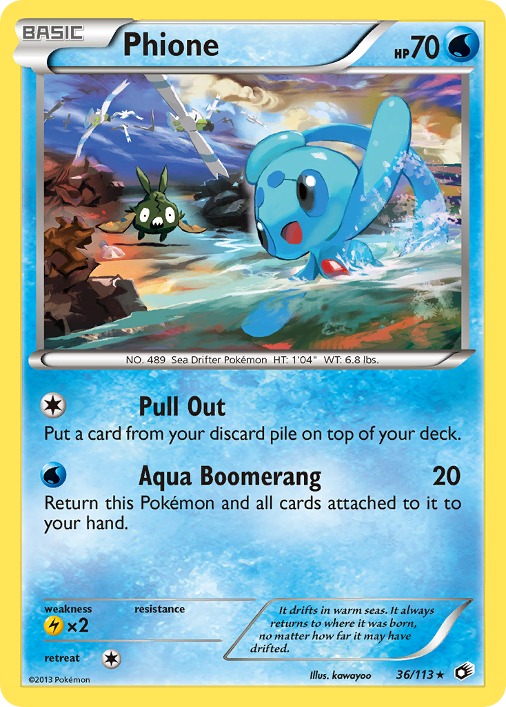 Phione 36/113 Legendary Treasures