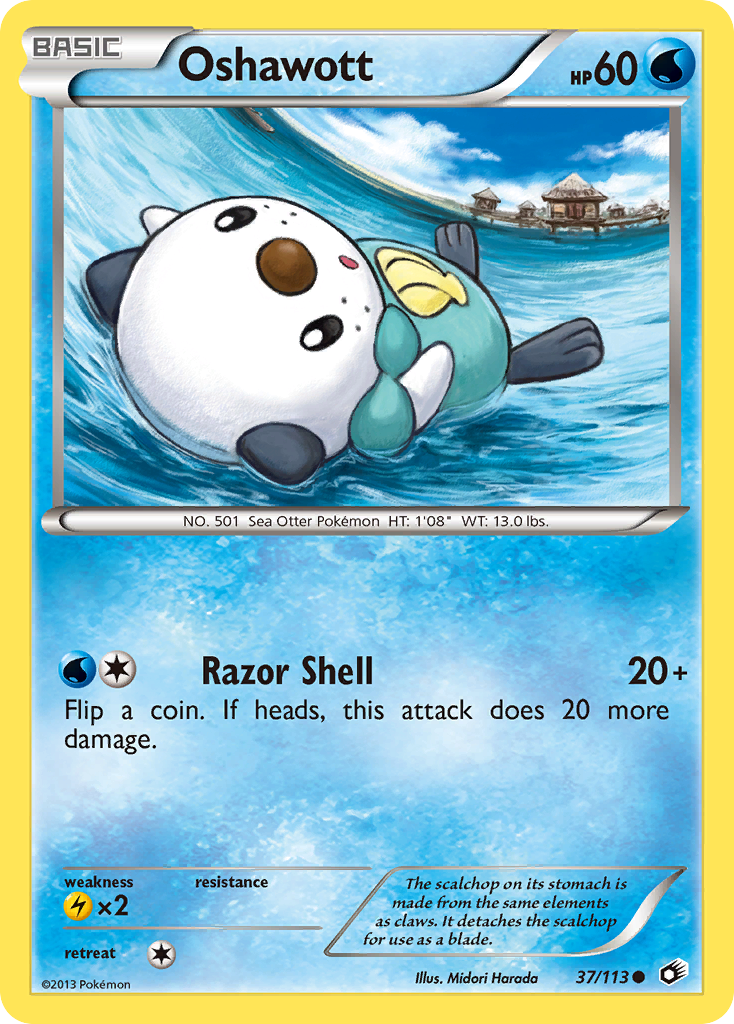 Oshawott 37/113 Legendary Treasures