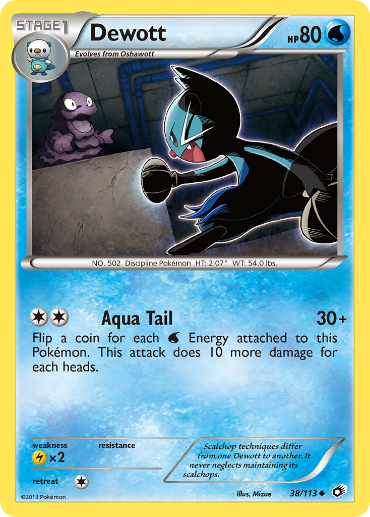 Dewott 38/113 Legendary Treasures