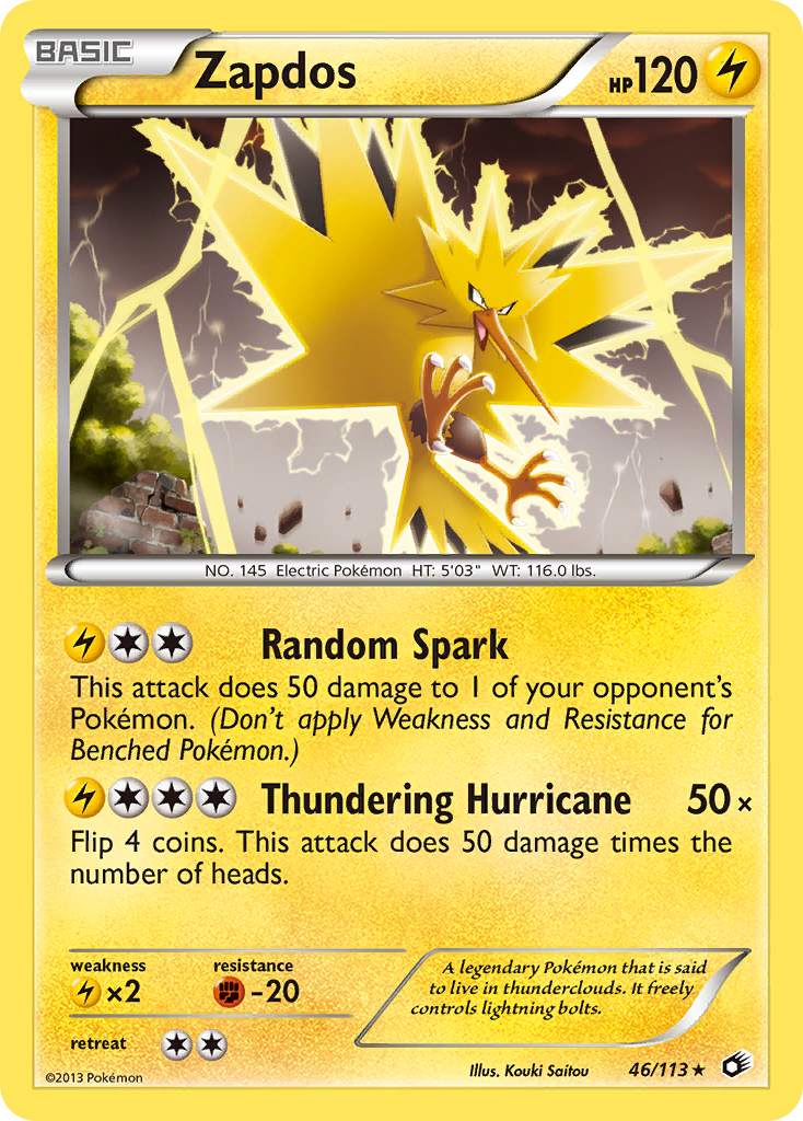 Zapdos 46/113 Legendary Treasures