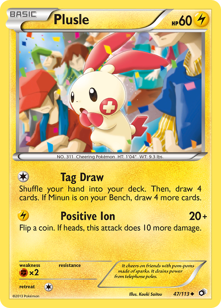 Plusle 47/113 Legendary Treasures