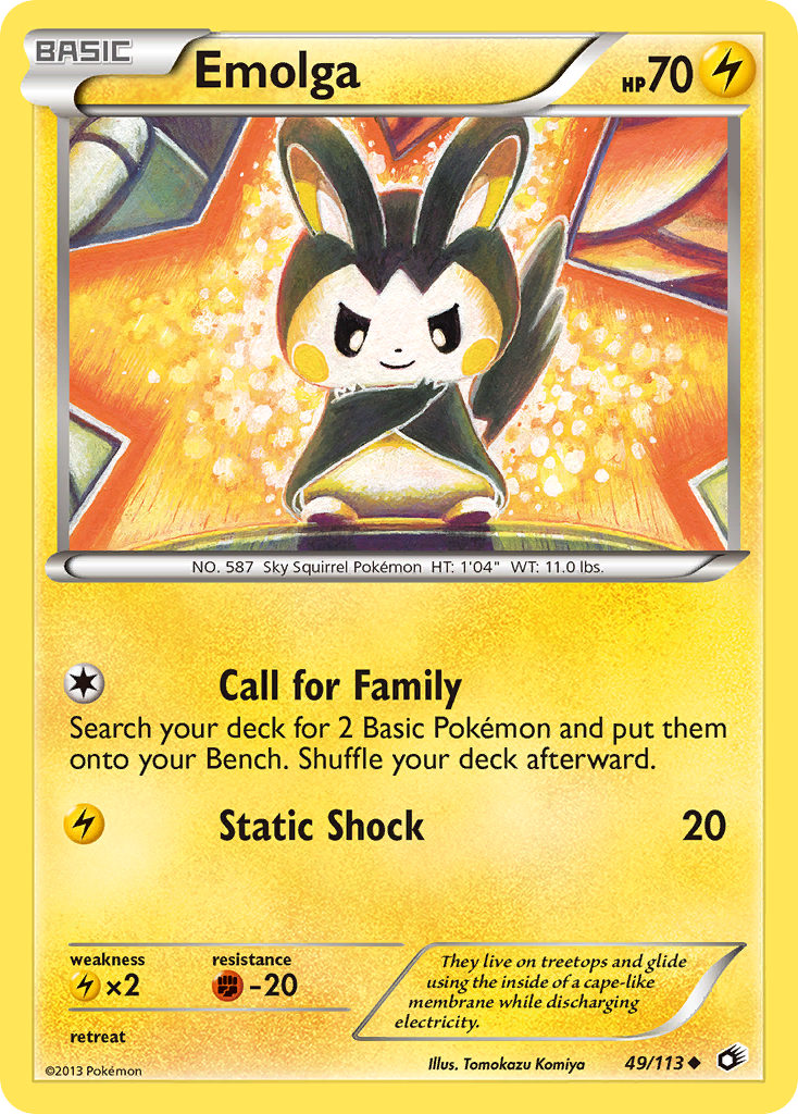 Emolga 49/113 Legendary Treasures