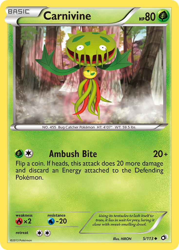 Carnivine 5/113 Legendary Treasures