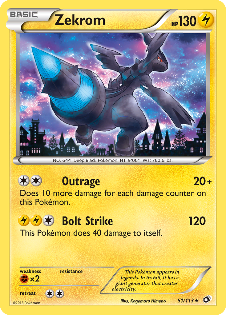 Zekrom 51/113 Legendary Treasures