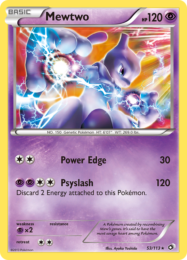 Mewtwo 53/113 Legendary Treasures
