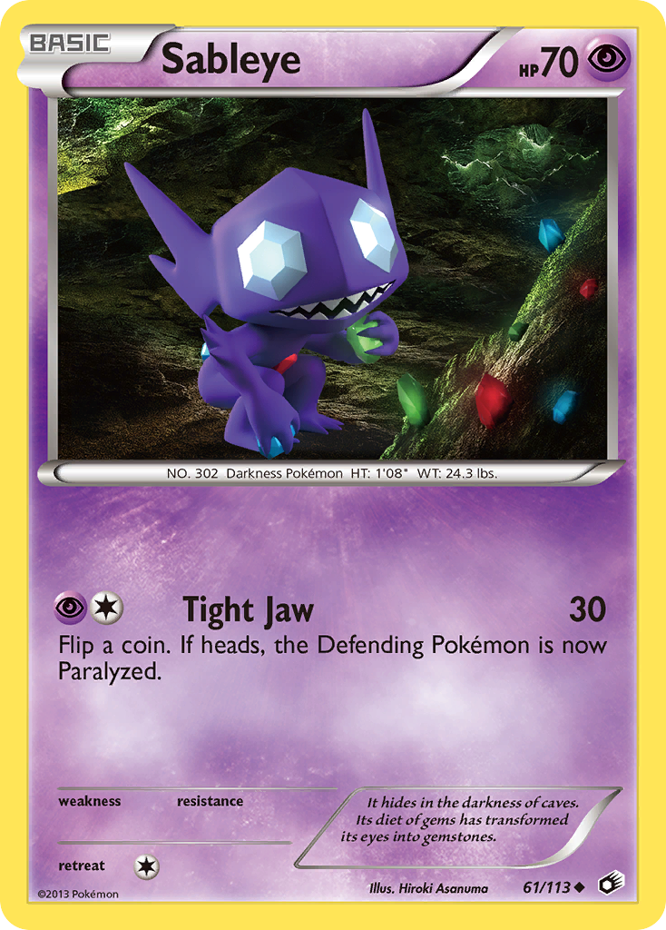Sableye 61/113 Legendary Treasures