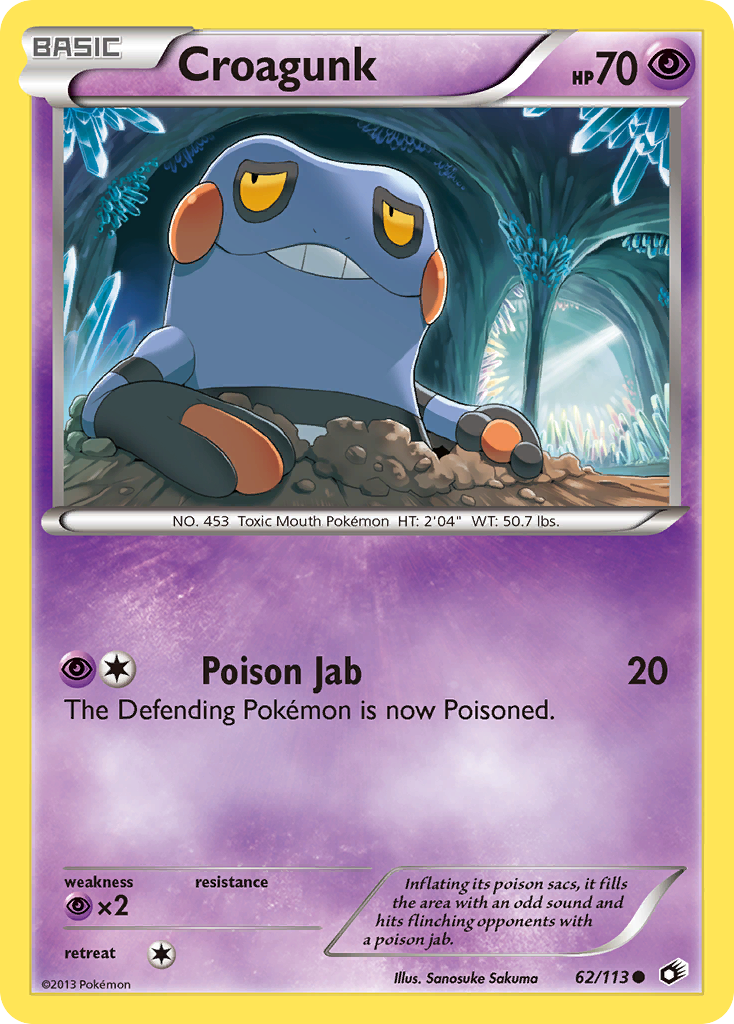 Croagunk 62/113 Legendary Treasures