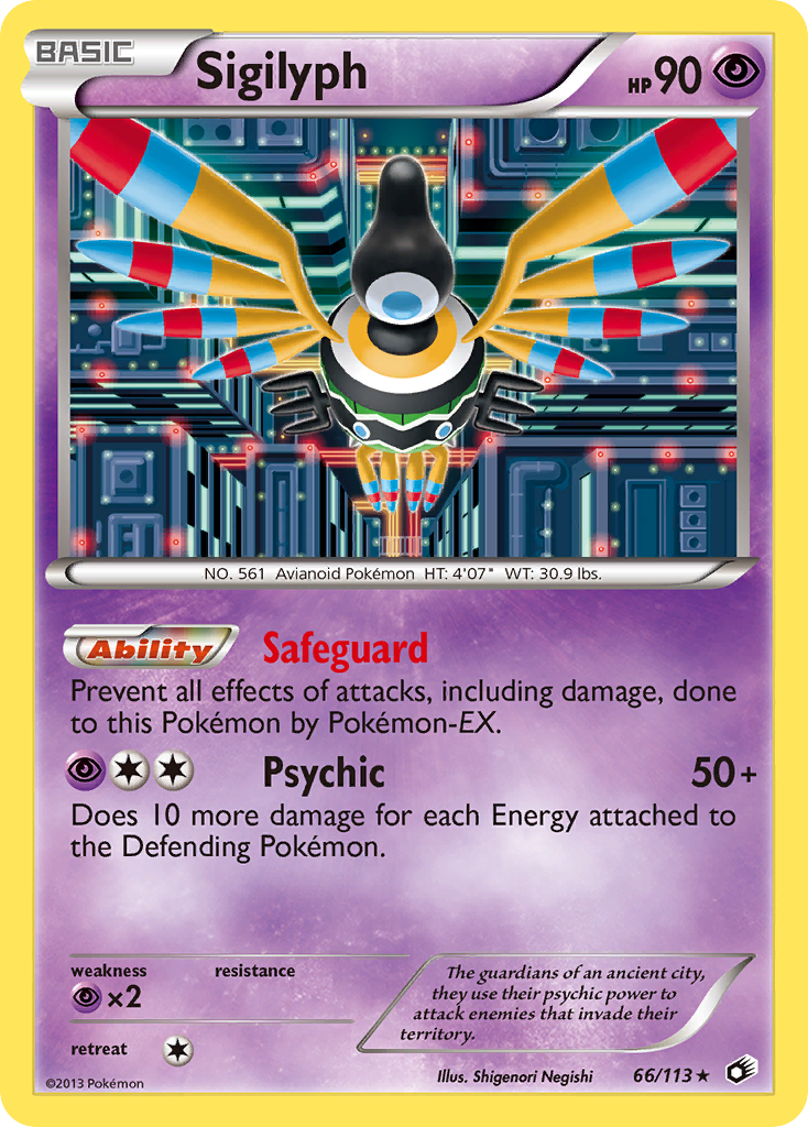 Sigilyph 66/113 Legendary Treasures