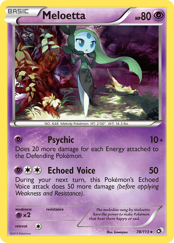 Meloetta 78/113 Legendary Treasures