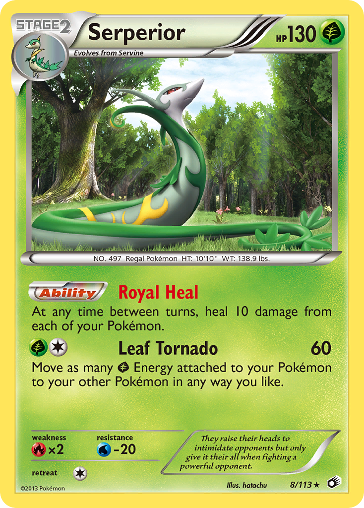 Serperior 8/113 Legendary Treasures