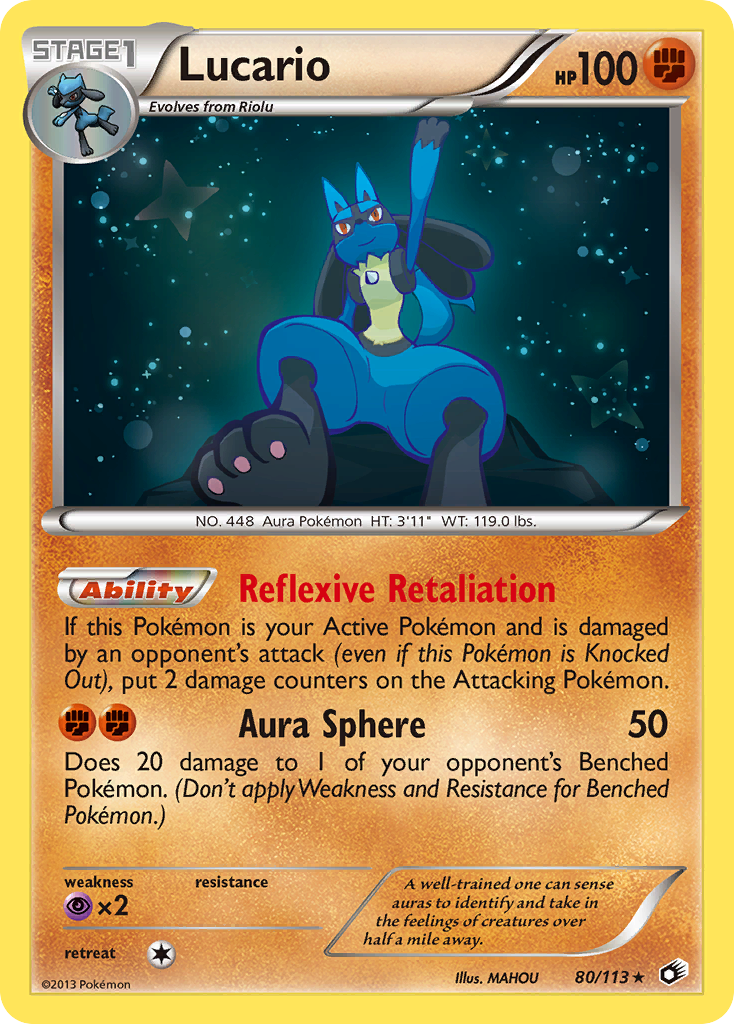 Lucario 80/113 Legendary Treasures