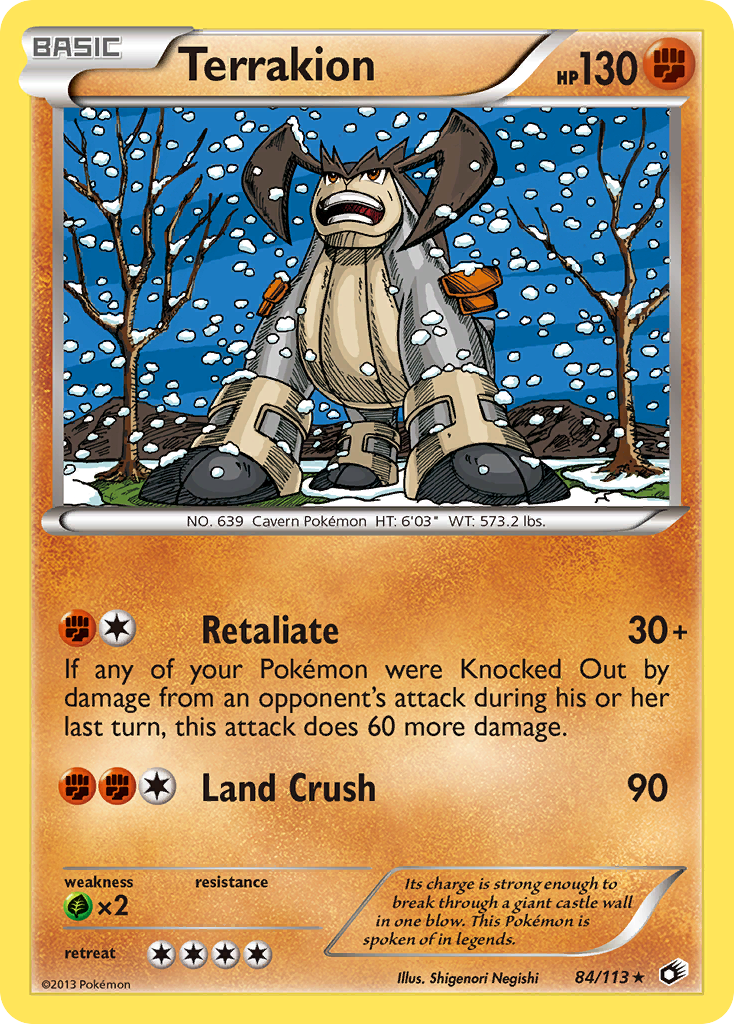Terrakion 84/113 Legendary Treasures