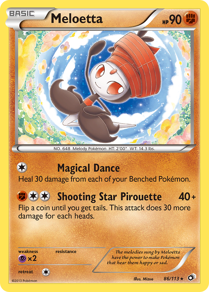 Meloetta 86/113 Legendary Treasures