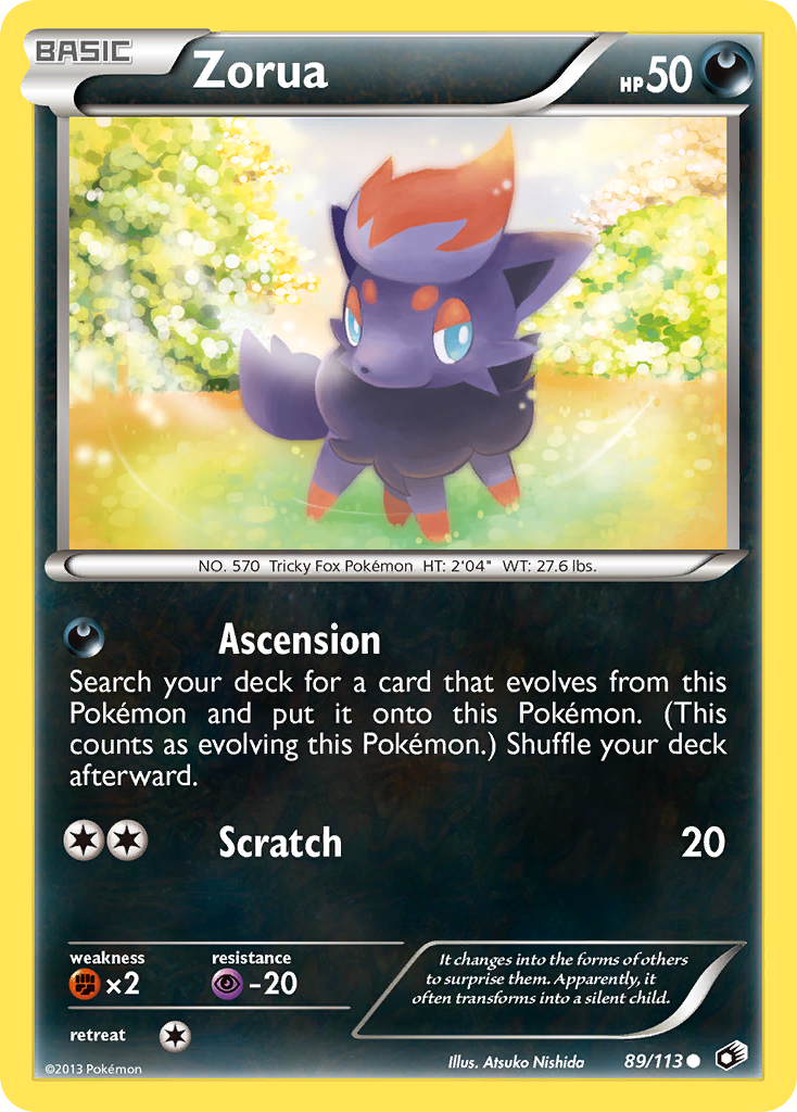 Zorua 89/113 Legendary Treasures