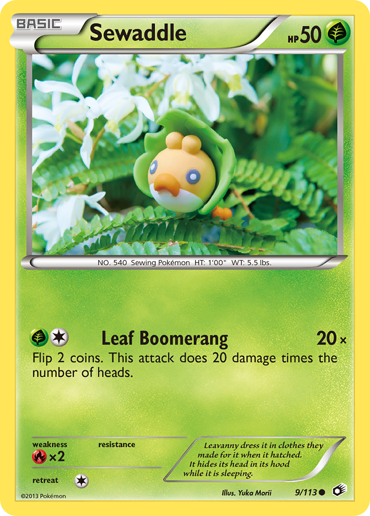 Sewaddle 9/113 Legendary Treasures