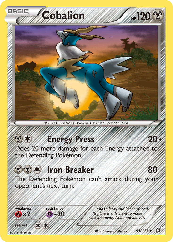 Cobalion 91/113 Legendary Treasures