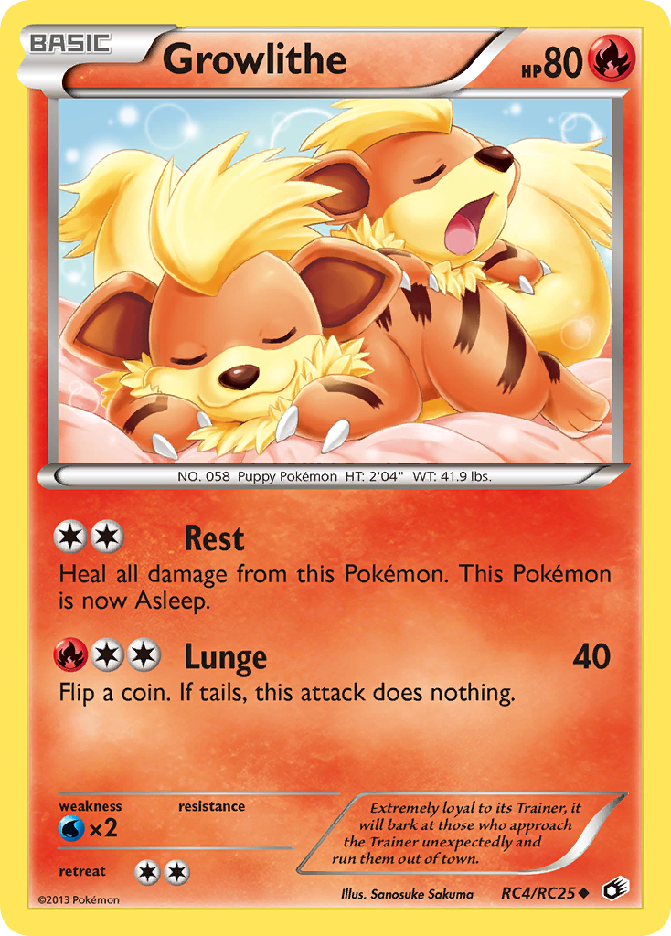 Growlithe RC4/RC25 Legendary Treasures