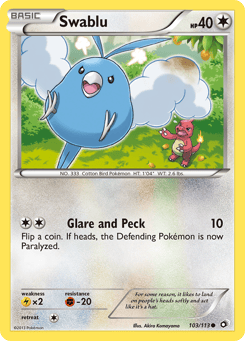 Swablu 103/113 Legendary Treasures