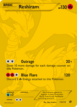 Reshiram 114/113 Legendary Treasures
